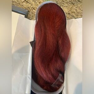 Wine Red, Bohemian Deep Part Lace Wig